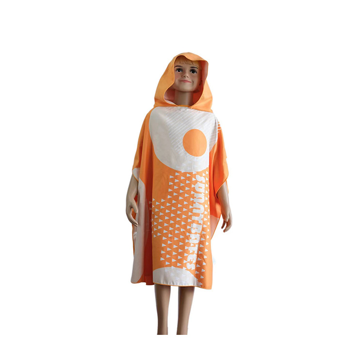 Microfibre Kids  Hooded Poncho